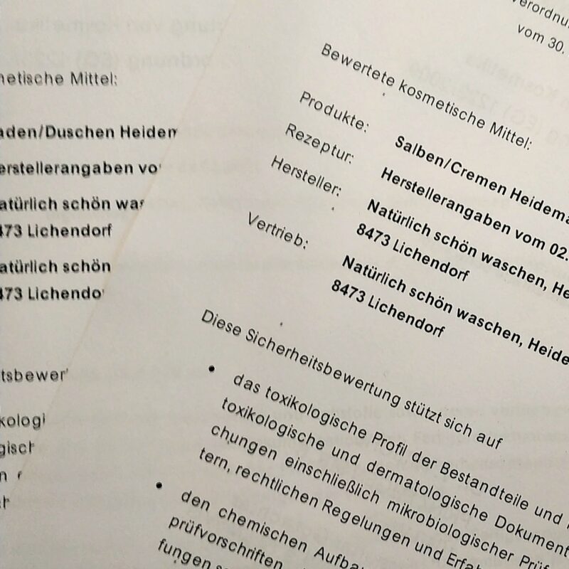 „Sicherheitsbewertung“ von Kosmetikprodukten